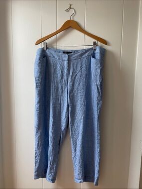 Talbots linen wide leg pants 16W